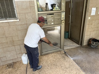 שטיפת כניסה בלחץ מים
