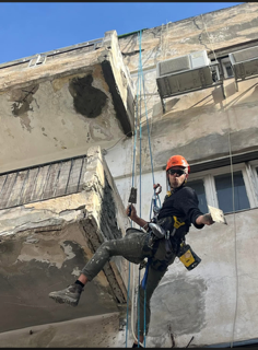 עבודות סנפלינג בגובה